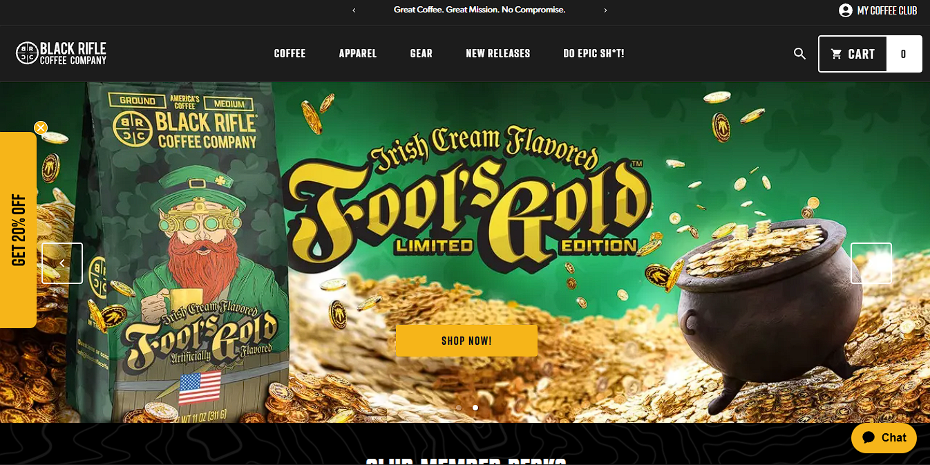 Black Rifle Coffee Co. - High-Performance E-Commerce & Lifestyle Platform