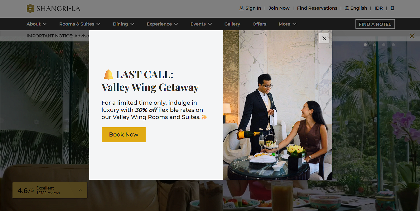 Shangri-La Singapore Official Website Redesign & Optimization