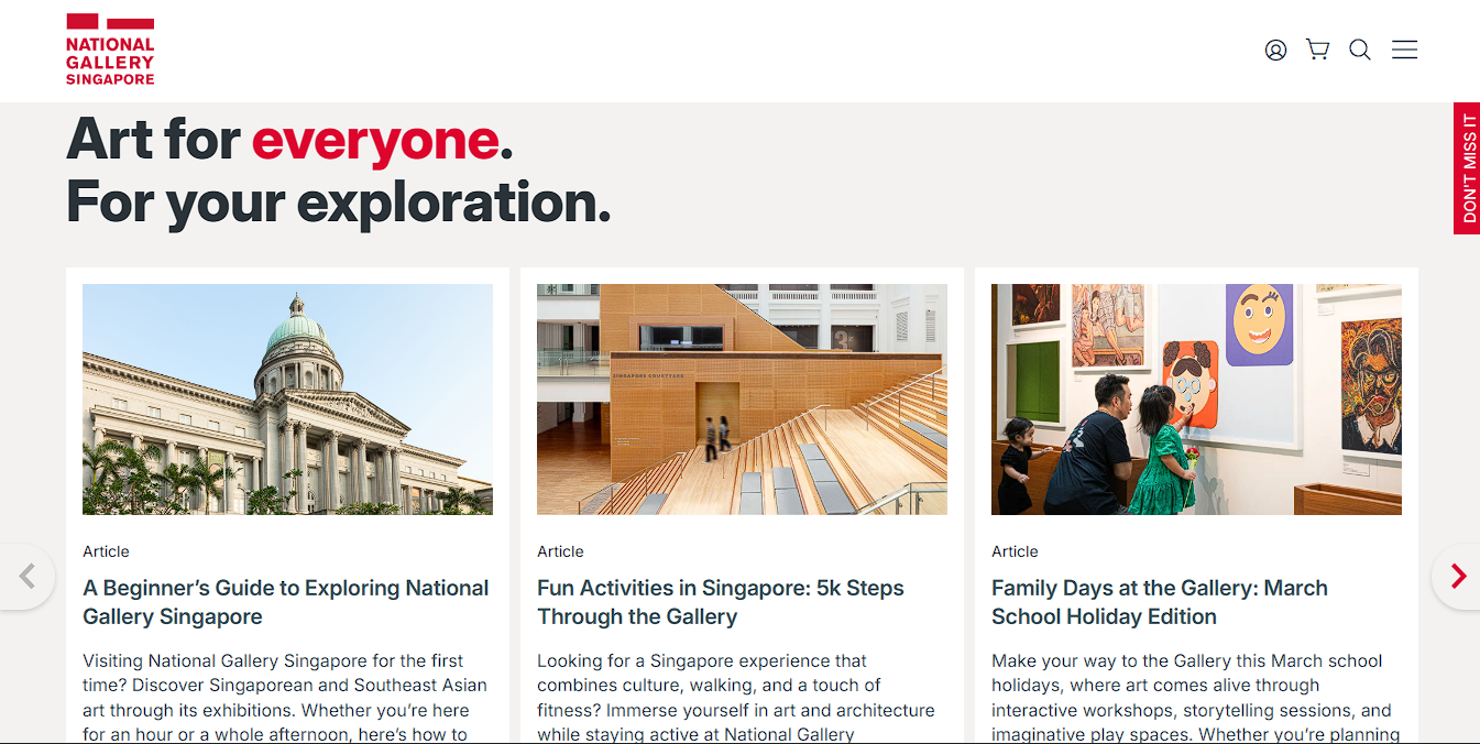 National Gallery Singapore - Digital Art Experience & Exhibition Platform screenshot 1