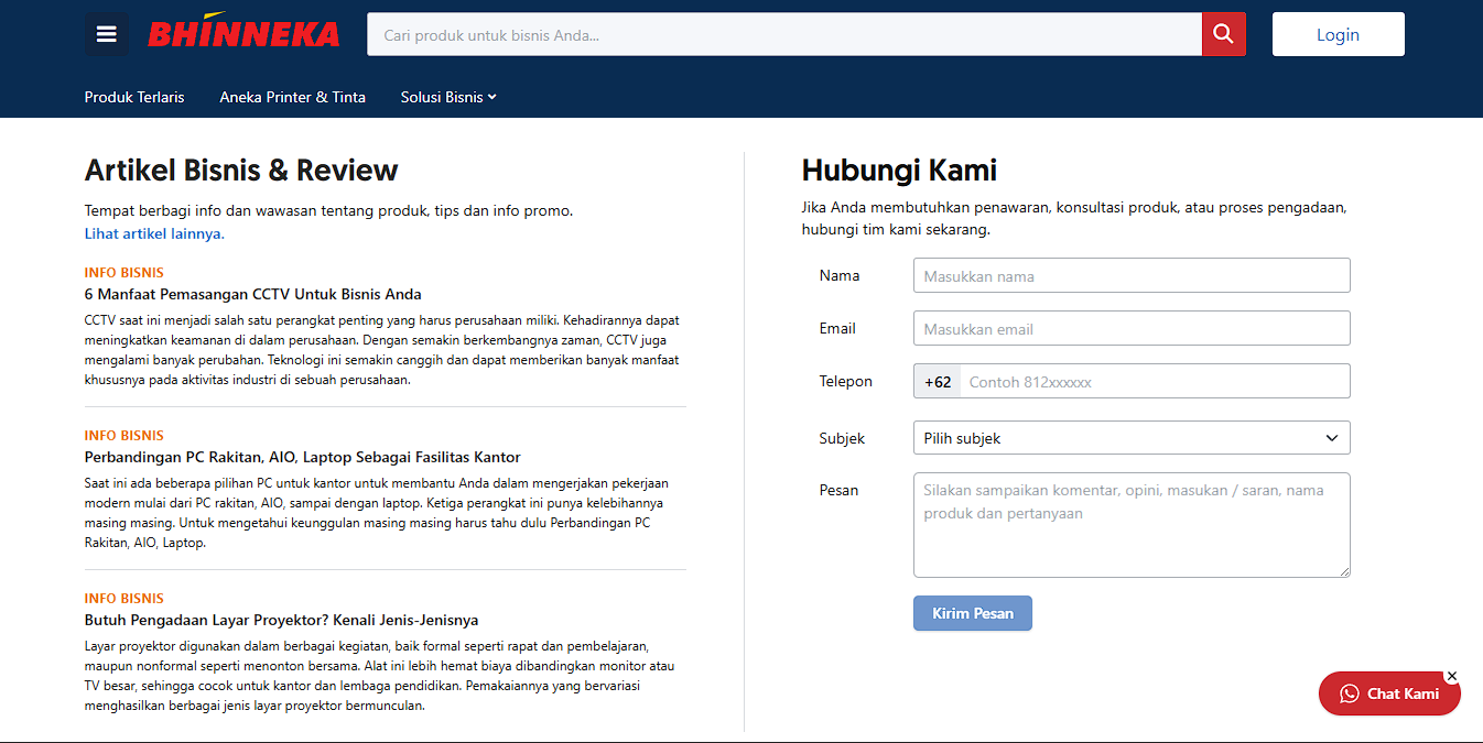 Redesign Website Bhinneka untuk Pengalaman B2B yang Lebih Efektif screenshot 1