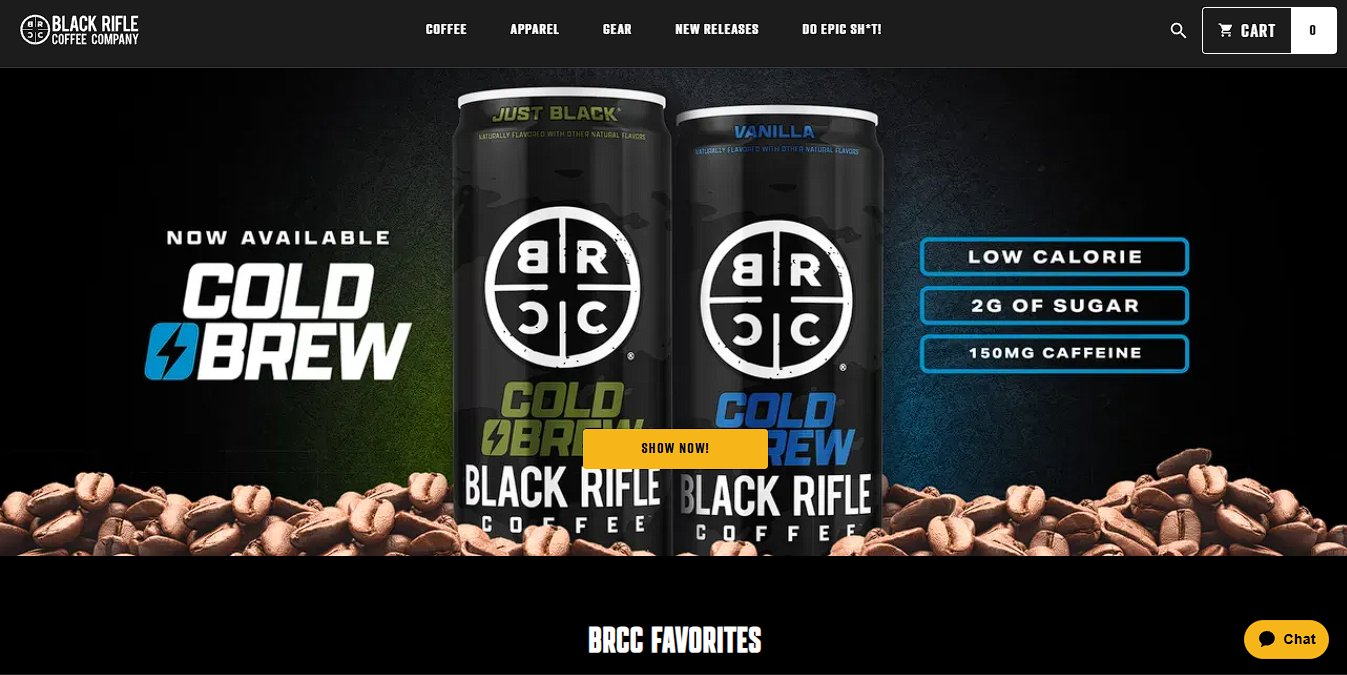 Black Rifle Coffee Co. - High-Performance E-Commerce & Lifestyle Platform screenshot 2