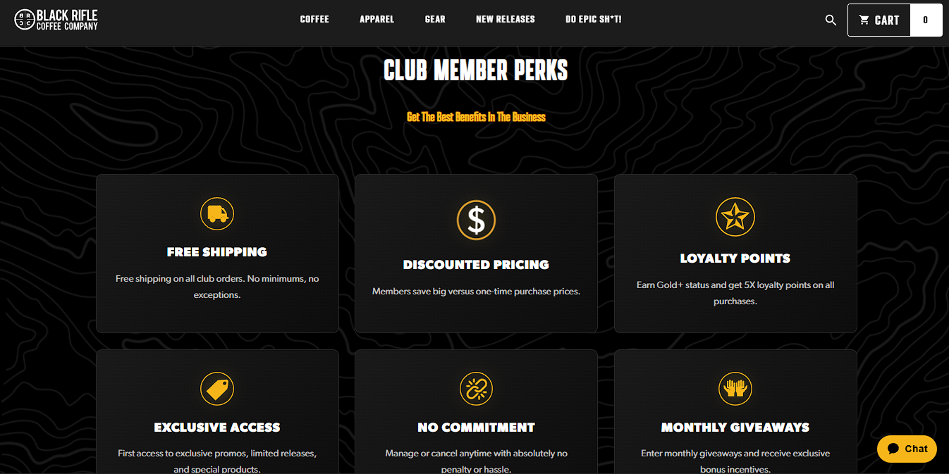 Black Rifle Coffee Co. - High-Performance E-Commerce & Lifestyle Platform screenshot 5